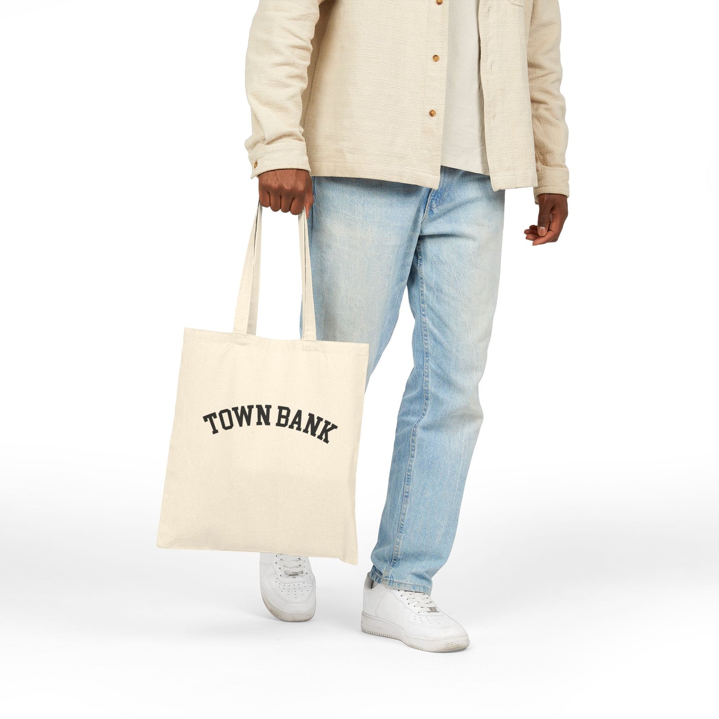 Town Bank Canvas Tote Bag - Natural