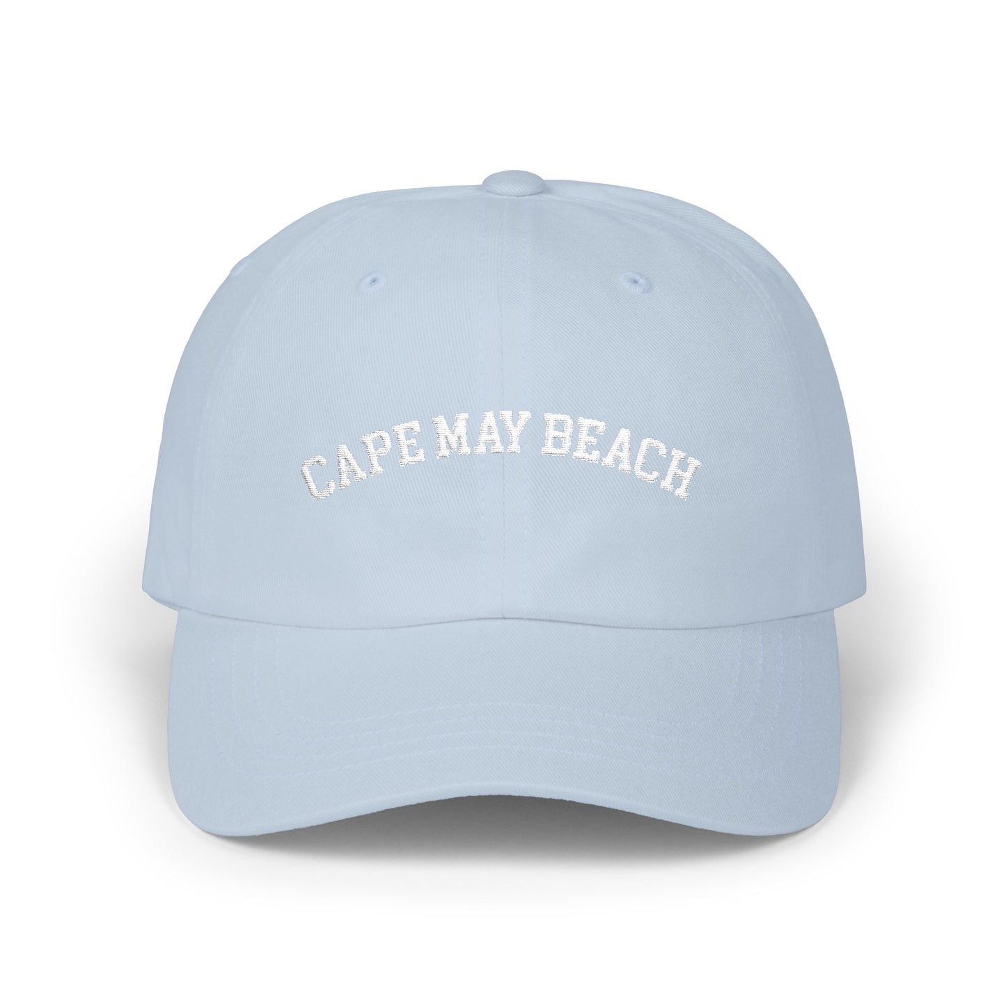 Cape May Beach - Embroidered Classic Baseball Hat - Black