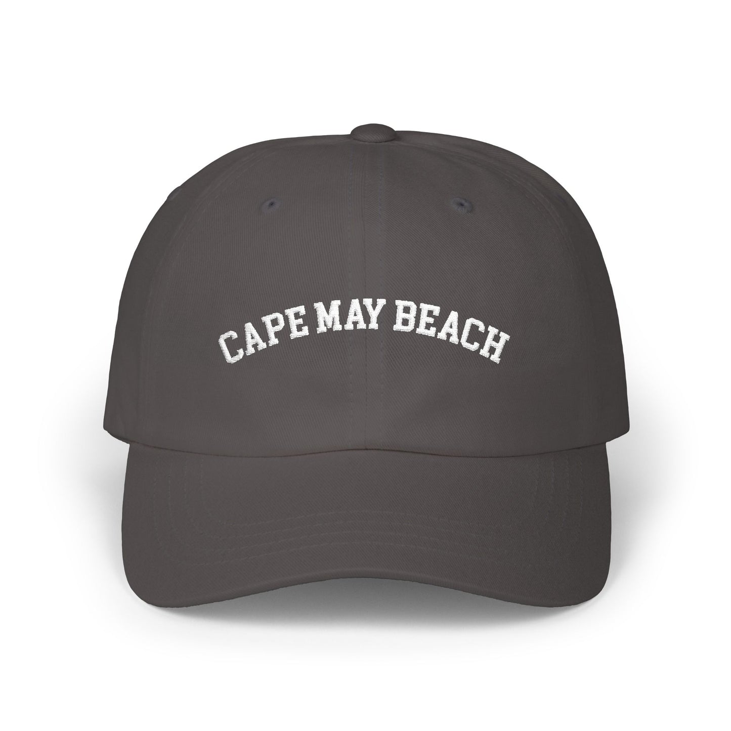 Cape May Beach - Embroidered Classic Baseball Hat - Black