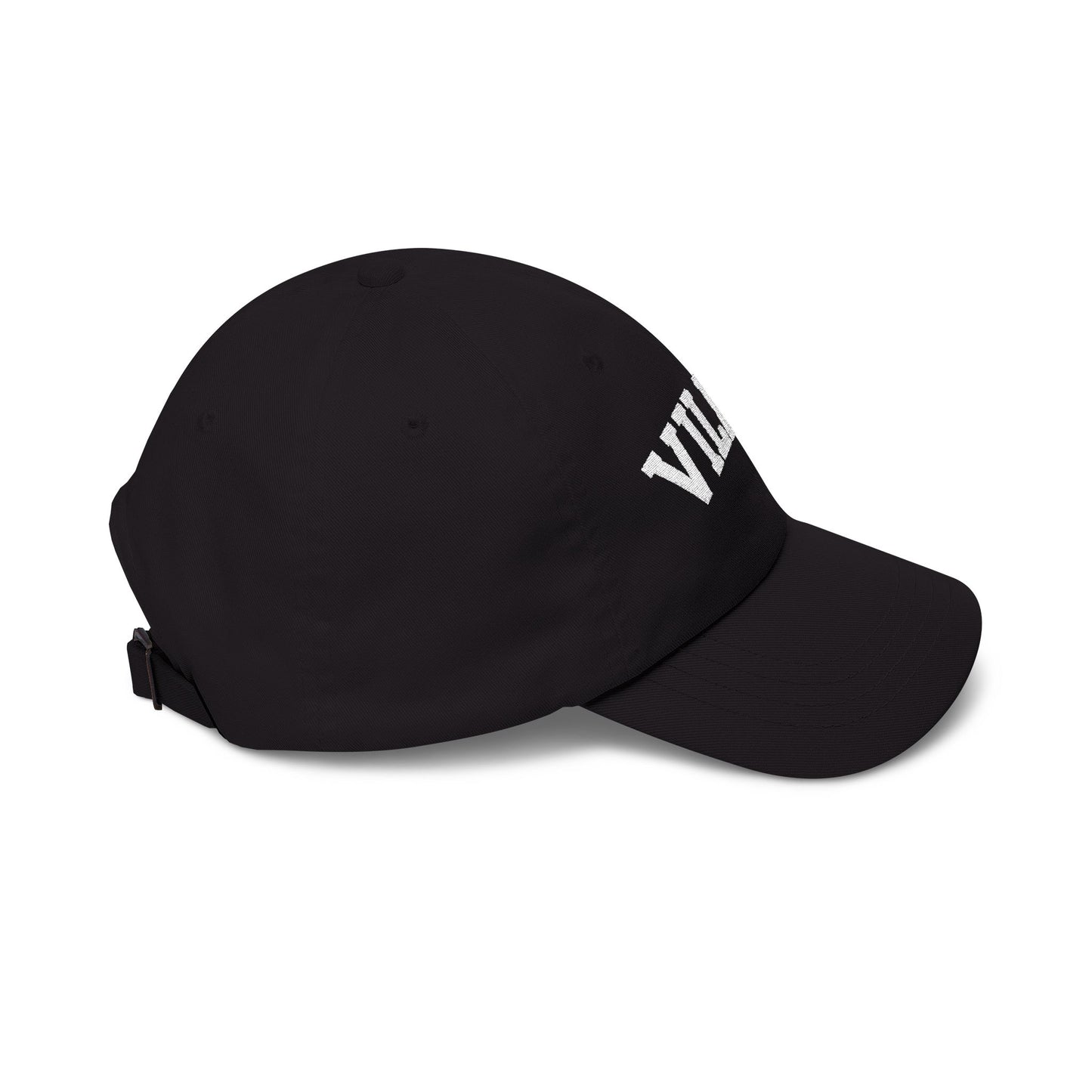 Villas Embroidered Classic Baseball Hat - Black
