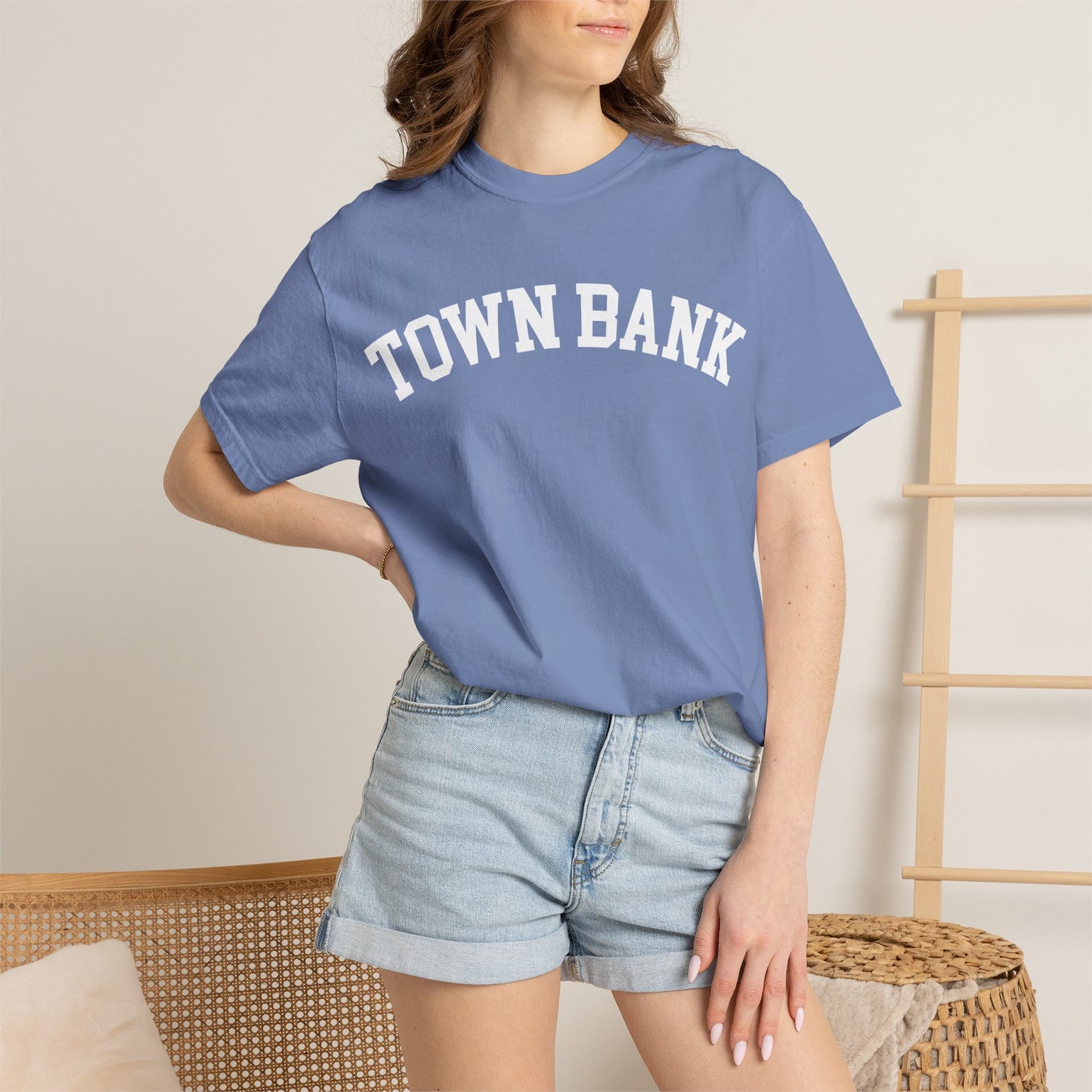 Town Bank Comfort Colors T-Shirt - Washed Denim