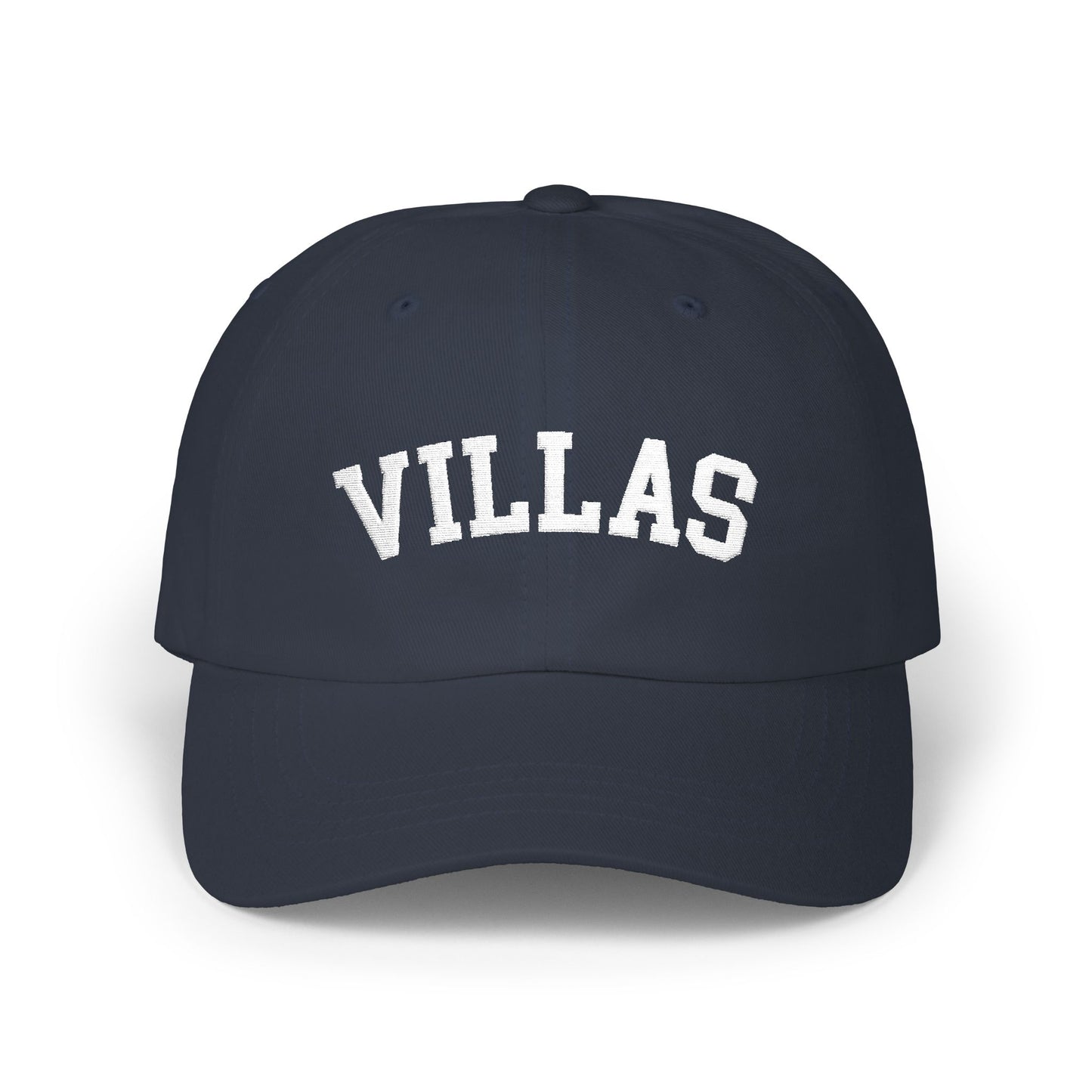 Villas Embroidered Classic Baseball Hat - Navy