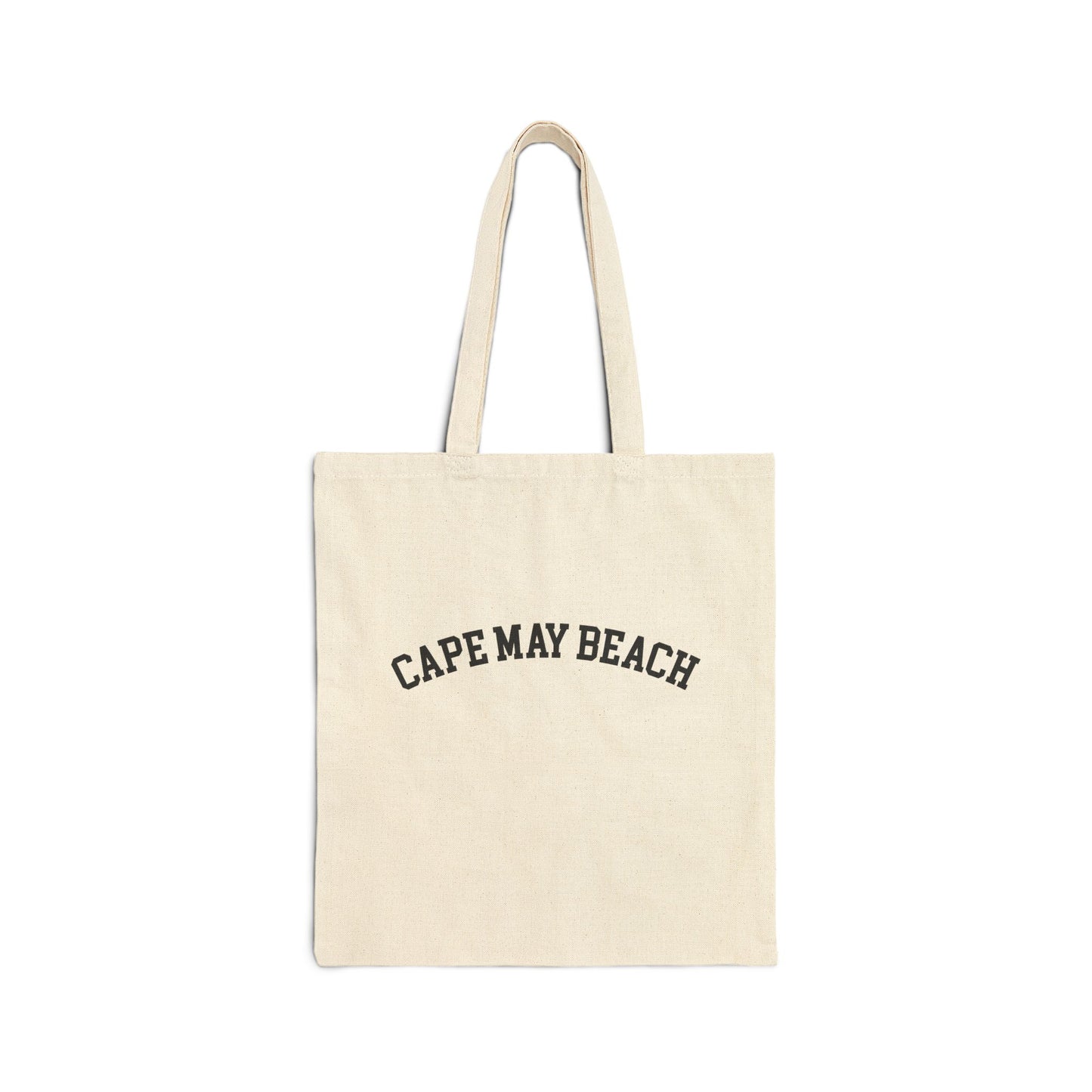 Cape May Beach Canvas Tote Bag - Natural
