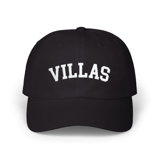 Villas Embroidered Classic Baseball Hat - Black