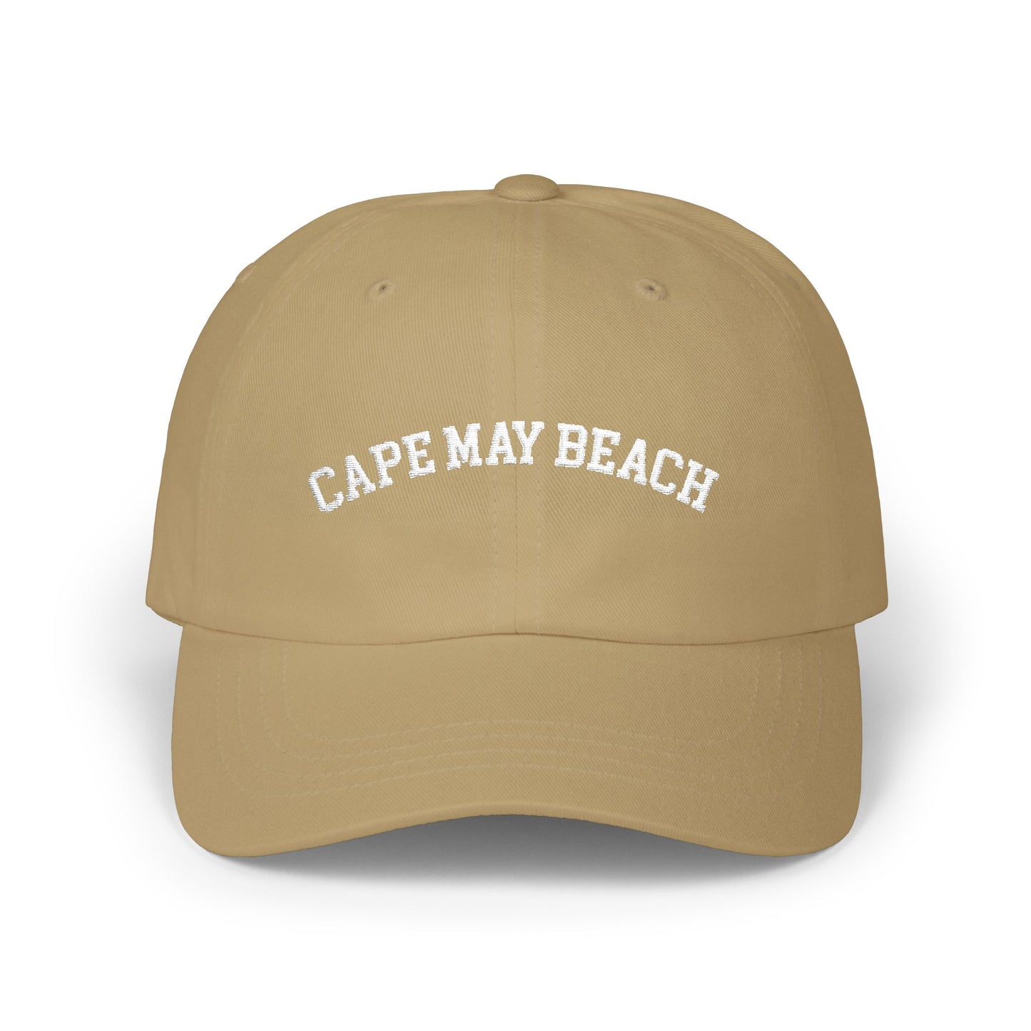 Cape May Beach - Embroidered Classic Baseball Hat - Black