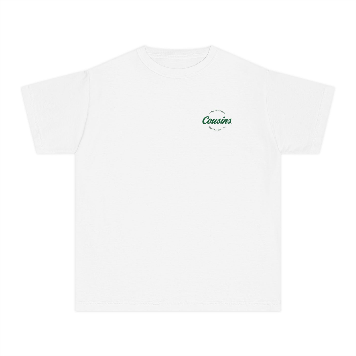 Youth Tee – "When Ya Here, Ya Cousins" South Jersey Shore Graphic