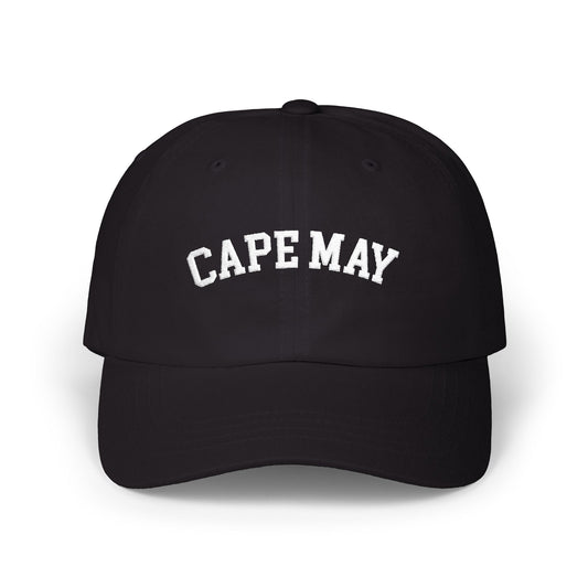Cape May - Embroidered Classic Baseball Hat - Black