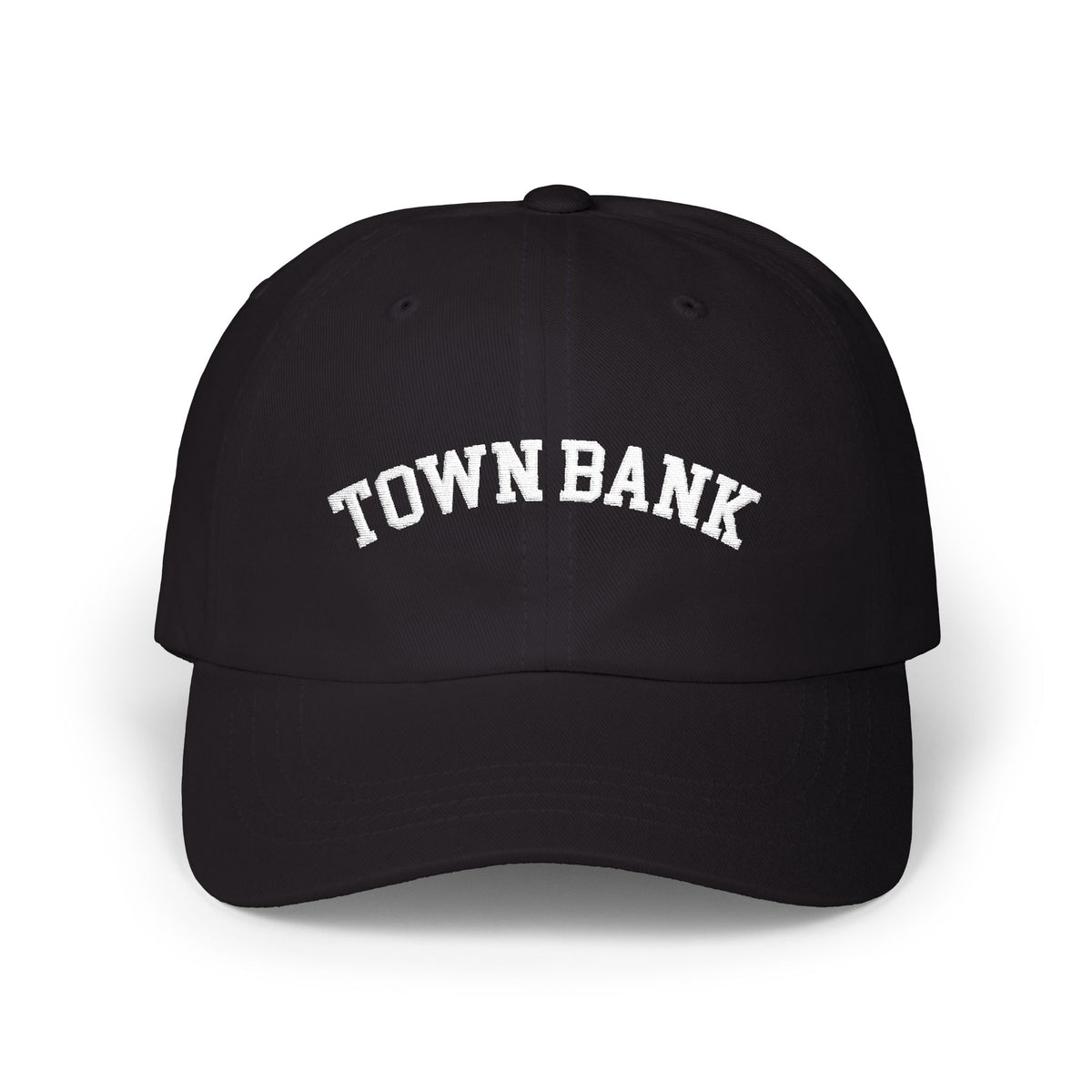 Town Bank - Embroidered Classic Baseball Hat - Blsck