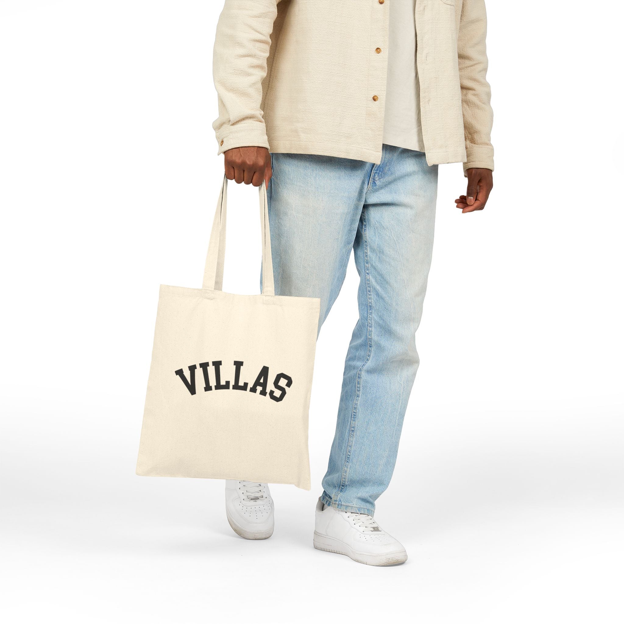 Villas Canvas Tote Bag - Natural