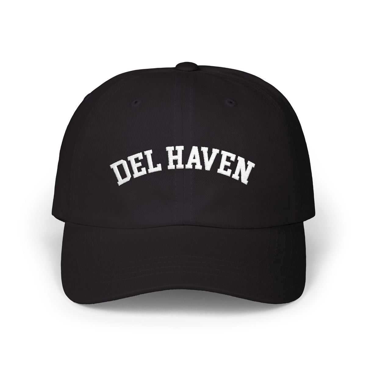 Del Haven - Embroidered Classic Baseball Hat - Black